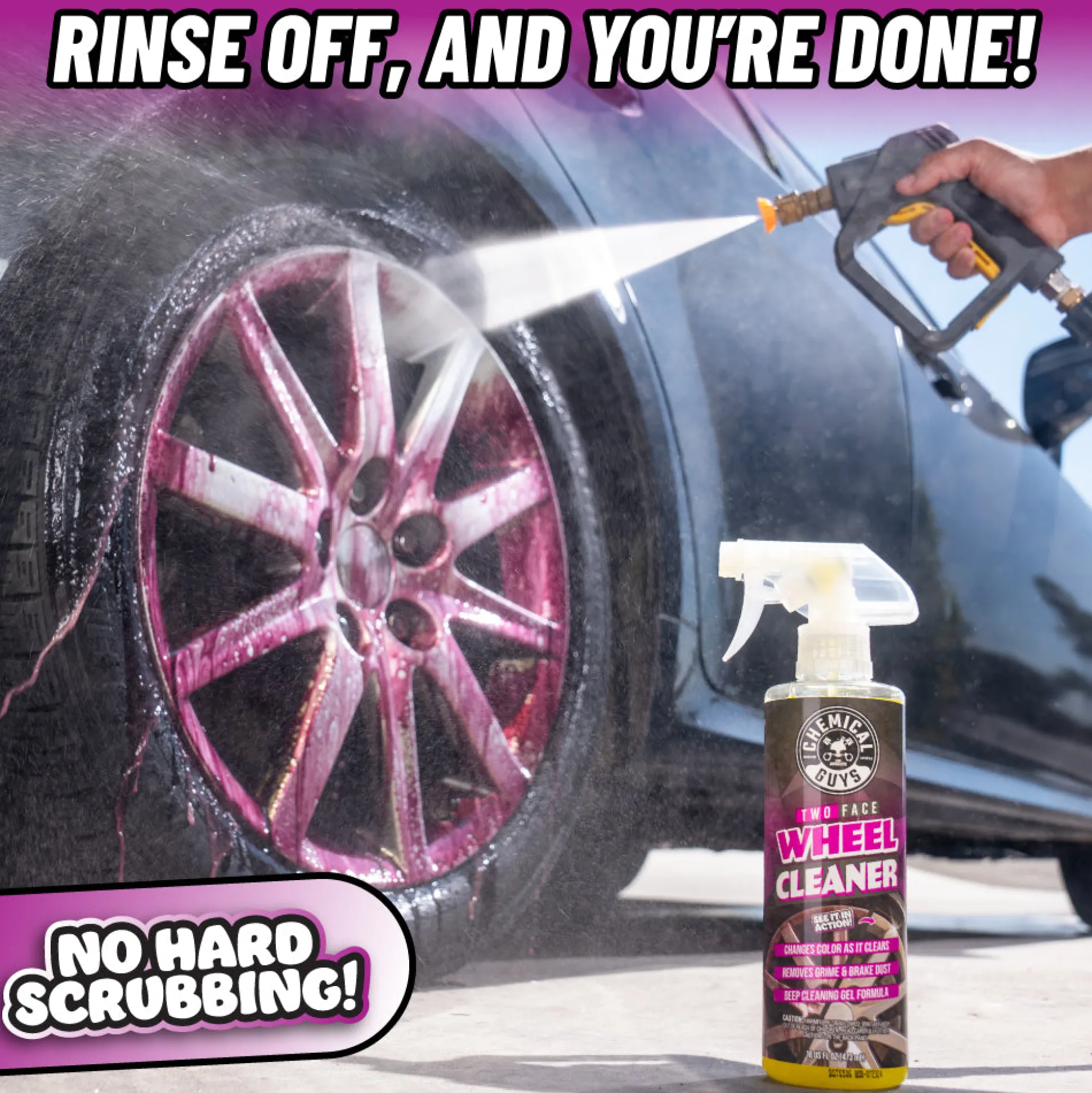 Two Face Color Changing Wheel Cleaner