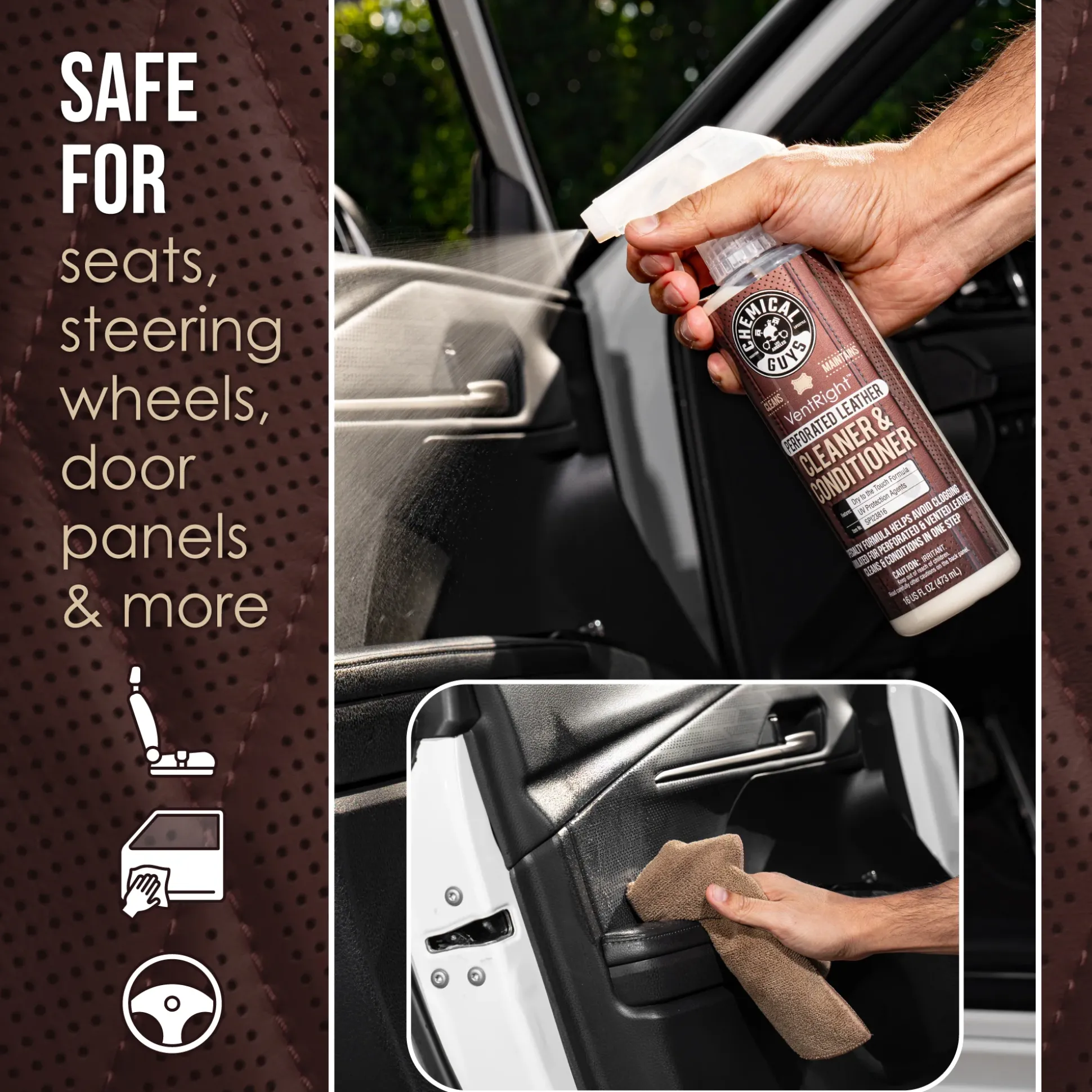 VentRight Perforated Leather Cleaner