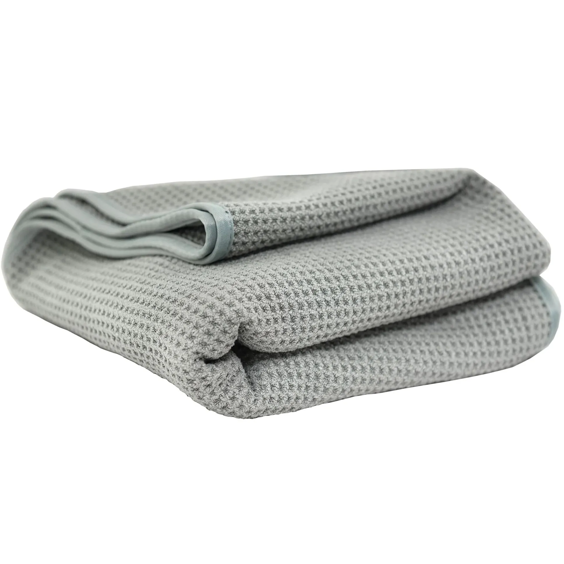 Waffle Weave Gray Matter Microfiber Drying Towel