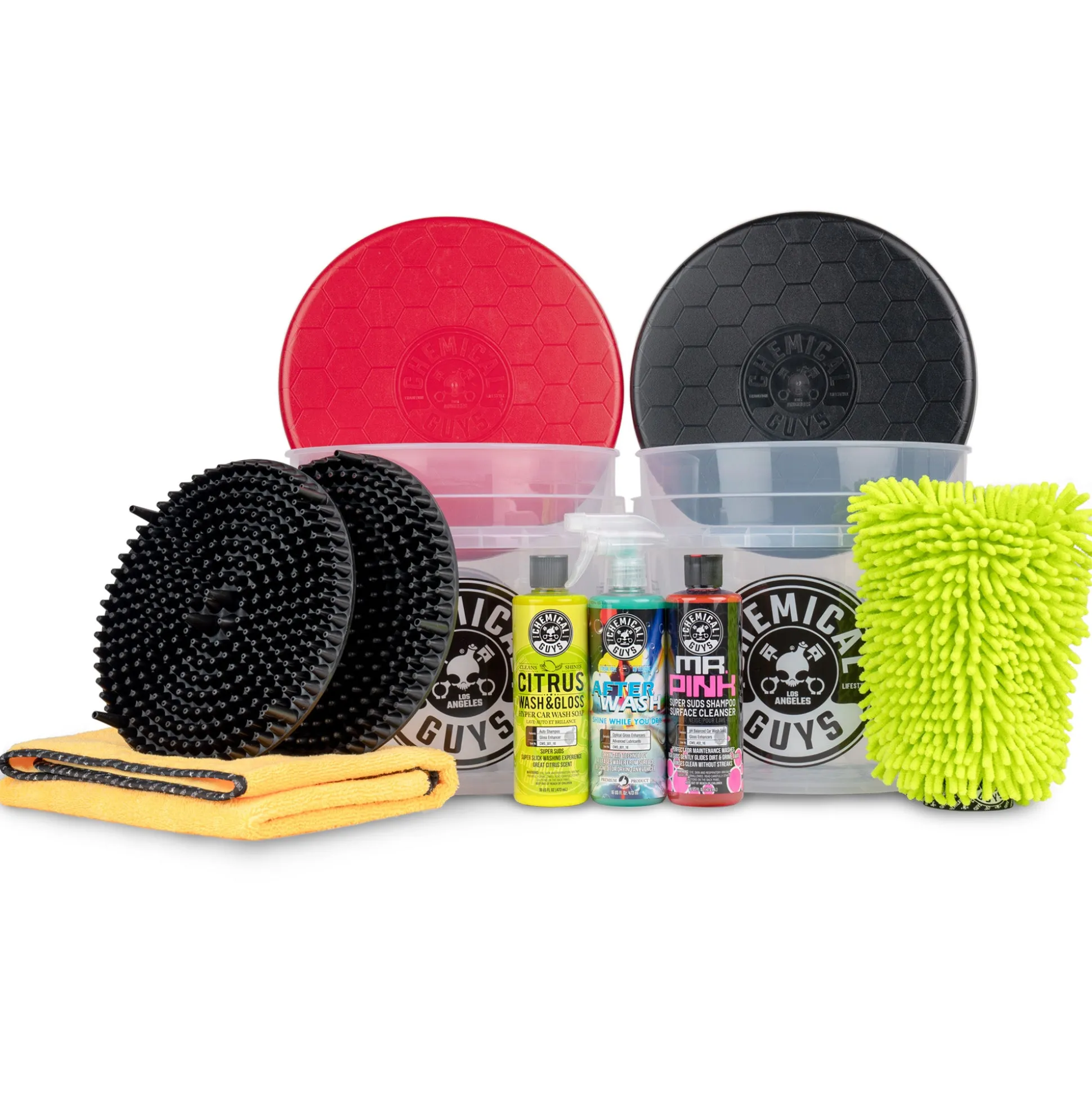 Wash and Gloss Two-Bucket Method Deluxe Kit w/Lids