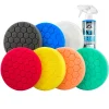 Wax & Polish 6.5" Buffing Pad Variety Pack w/Polishing Pad Cleaner