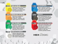 Wax & Polish 6.5" Buffing Pad Variety Pack w/Polishing Pad Cleaner