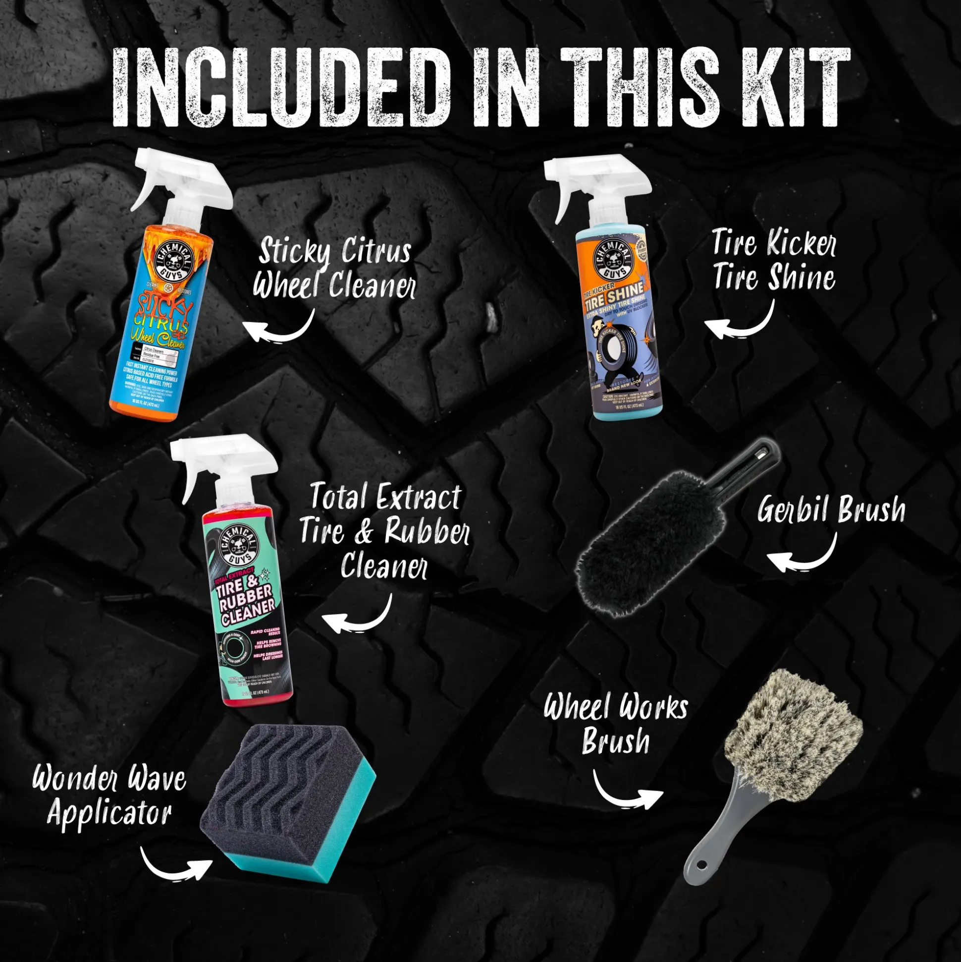 Wheel & Tire Complete Clean Kit